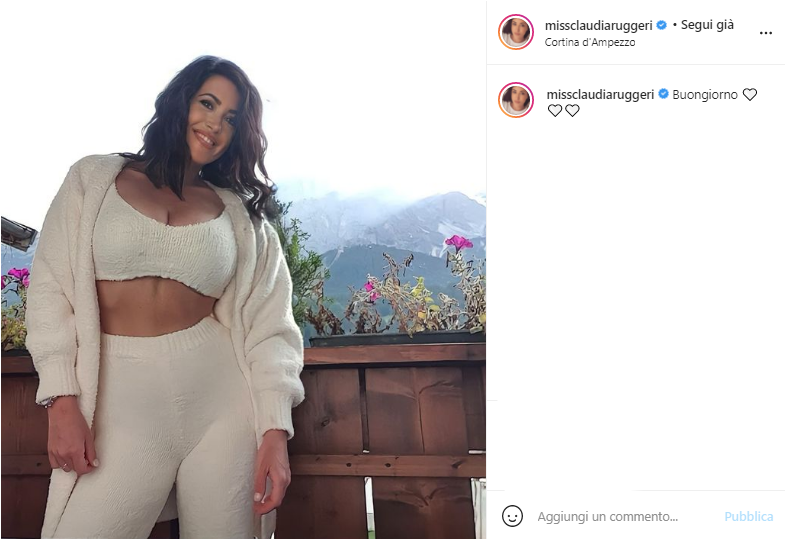 CLaudia Ruggeri in posa