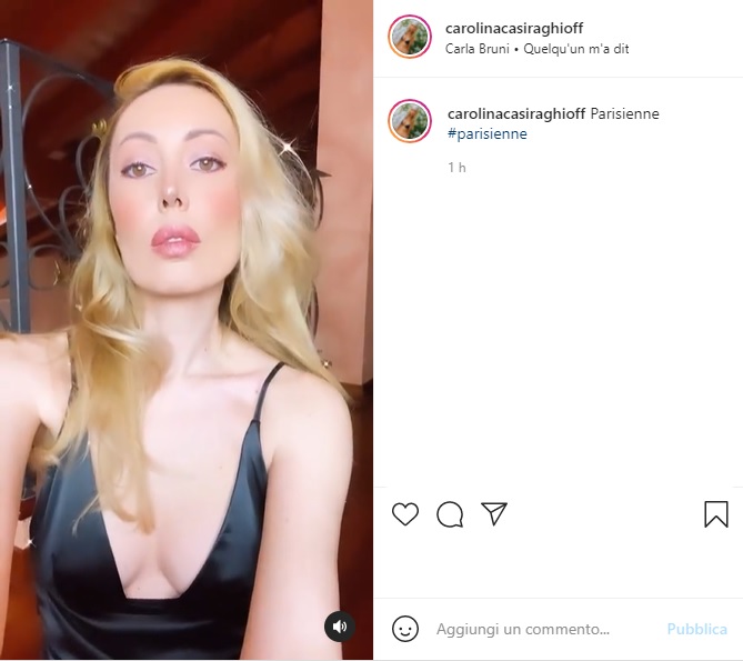Carolina Casiraghi post Instagram