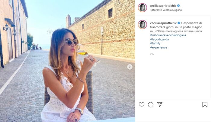 cecilia capriotti post instagram
