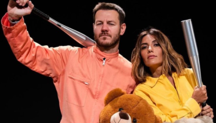 L'attrice insieme ad Alessandro Cattelan