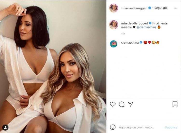 Claudia Ruggeri E Laura Cremaschi Insieme L intimo Mostra Tutto 