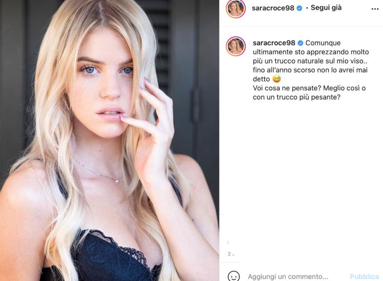Post Instagram Sara Croce