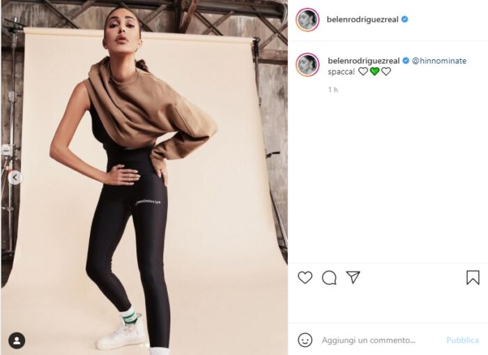 Belen Rodriguez post Instagram