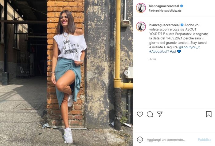 Bianca Guaccero post Instagram