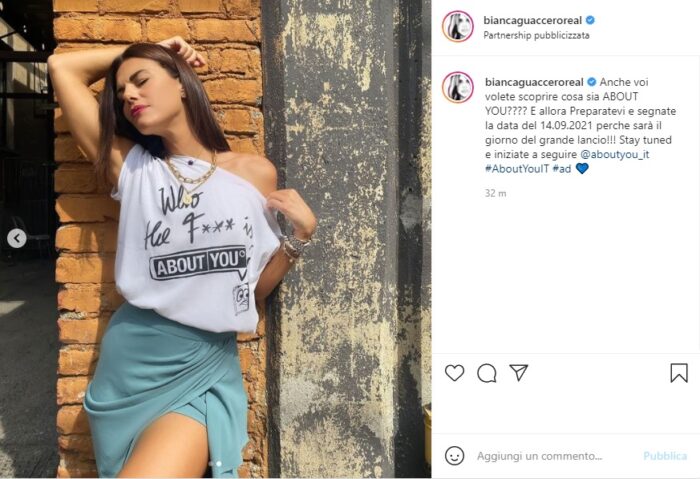 Bianca Guaccero post Instagram