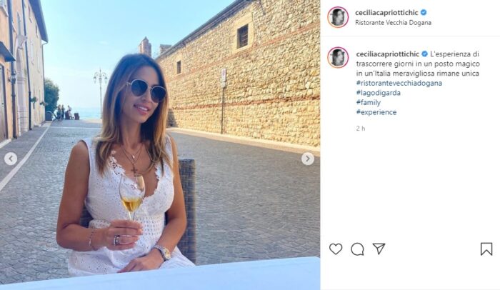 Cecilia Capriotti post Instagram