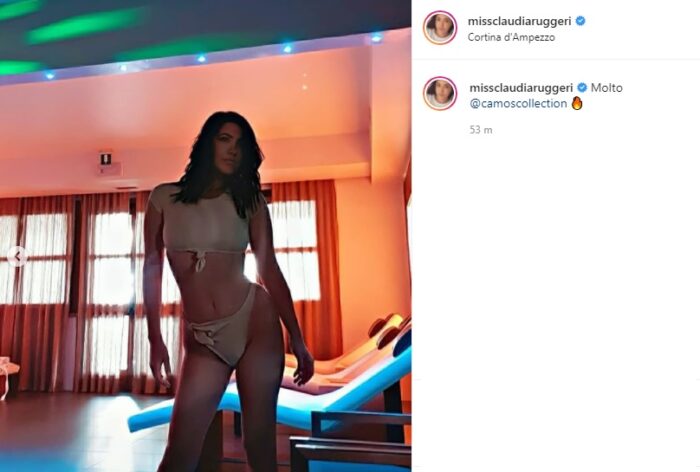 claudia ruggeri post Instagram