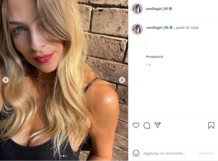 Cristina Chiabotto post Instagram