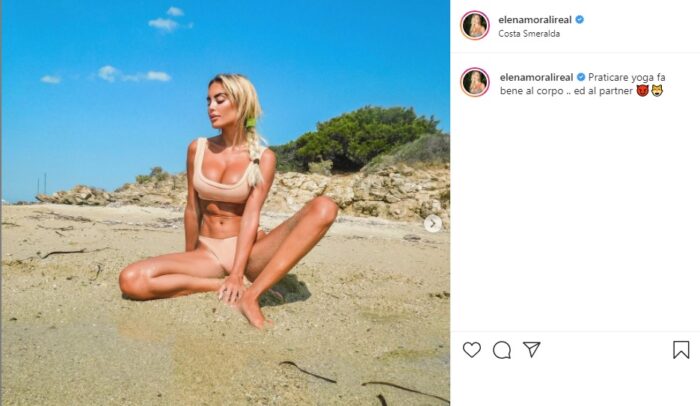 Elena Morali post Instagram