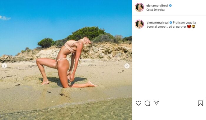 Elena Morali post Instagram