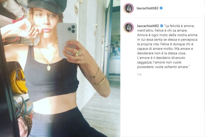 Laura Chiatti post Instagram