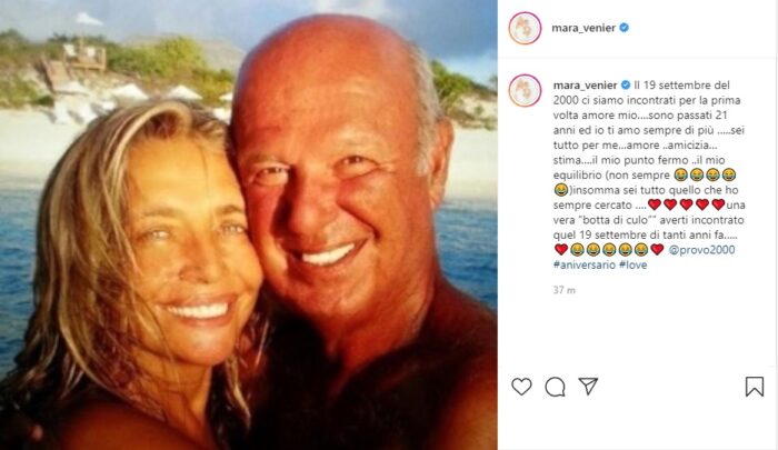 Mara Venier post Instagram