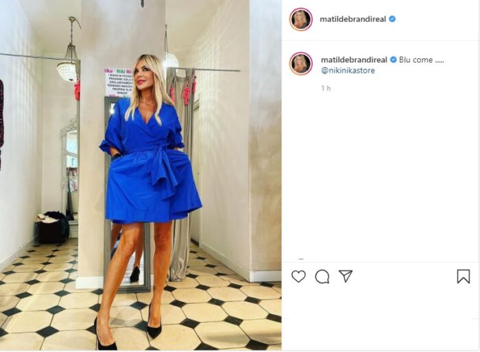 Matilde Brandi post Instagram