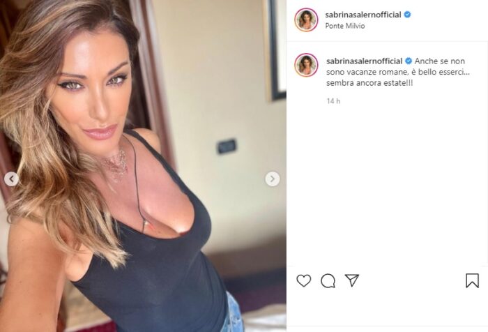 Sabrina Salerno post Instagram