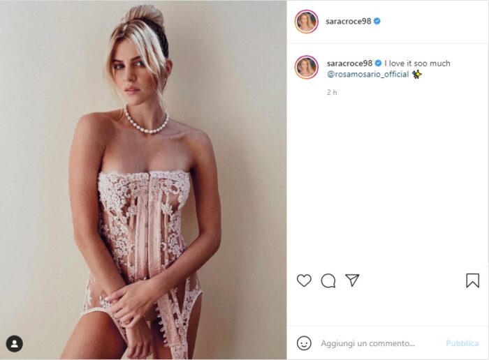 Sara Croce post Instagram