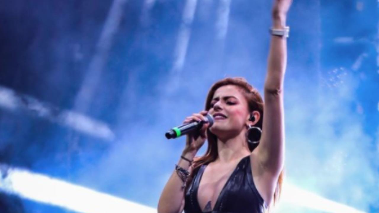 Annalisa Scarrone sul palco