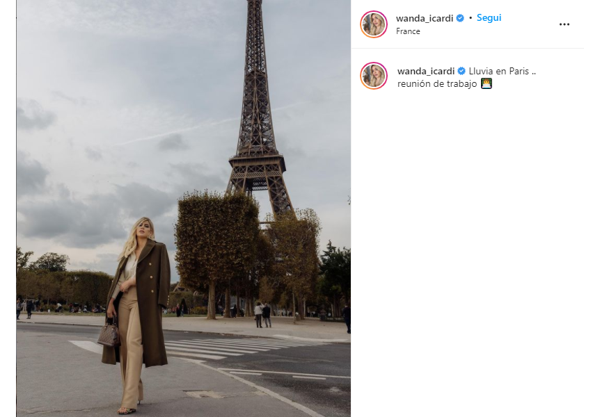 La foto segnale di Wanda a Parigi