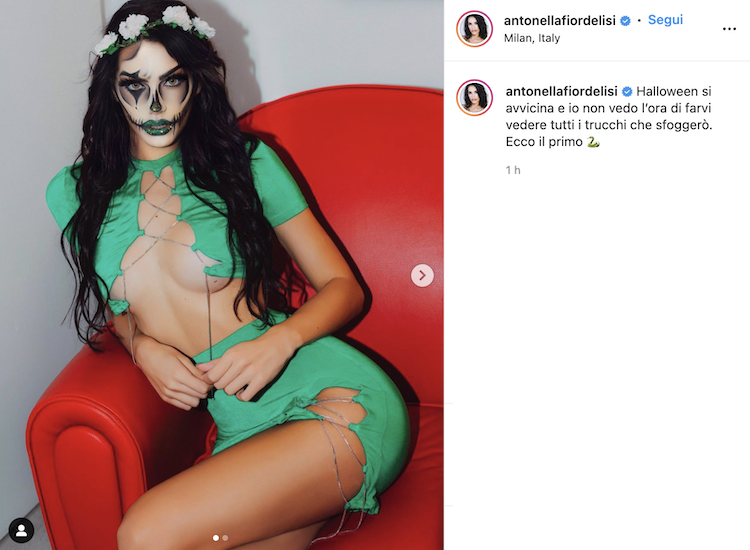 Il post Instagram di Antonella Fiordelisi 