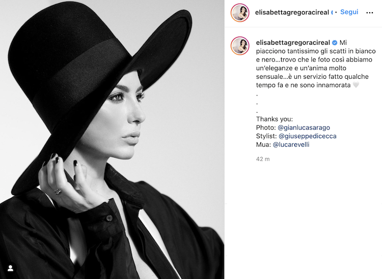 Il post Instagram di Elisabetta Gregoraci