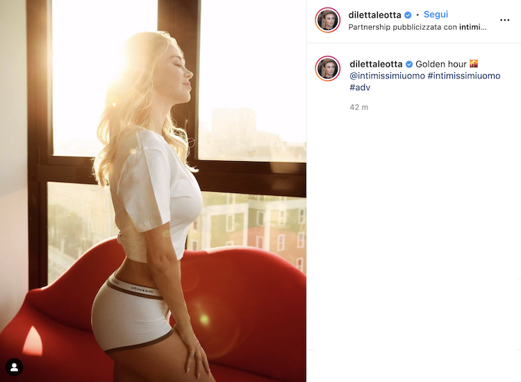 Il post di Diletta Leotta su Instagram