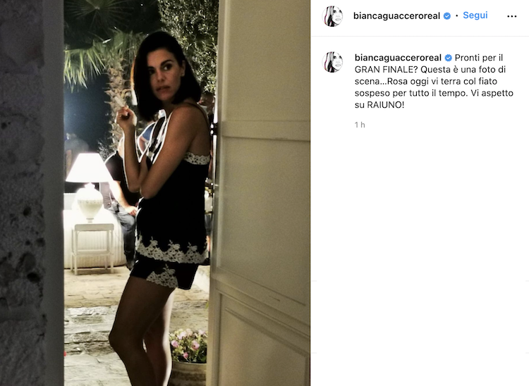 Il post Instagram di Bianca Guaccero