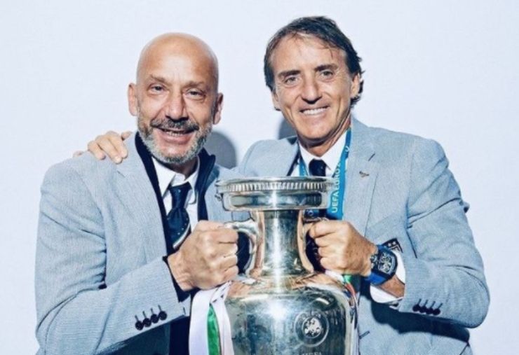 Vialli e Mancini campioni d'Europa