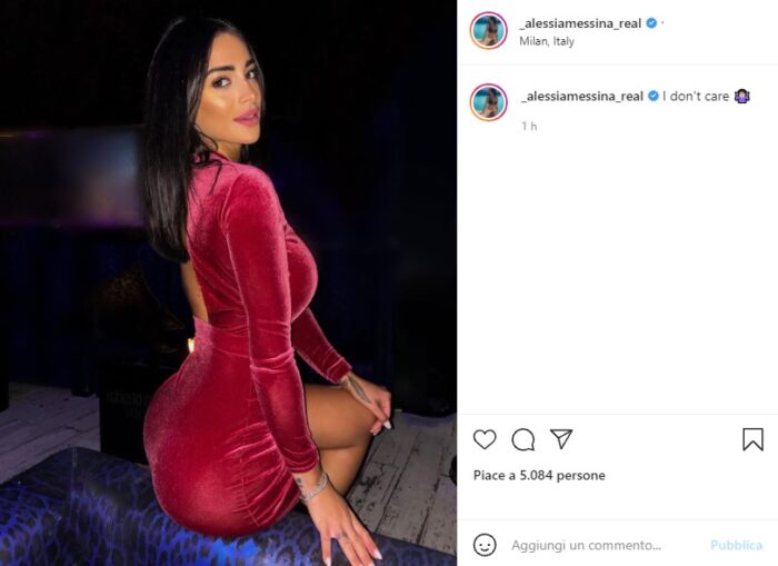 Alessia Messina post Instagram