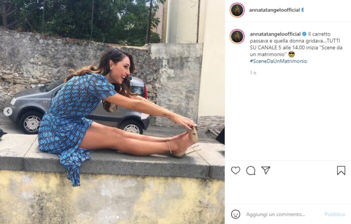 Anna Tatangelo post Instagram