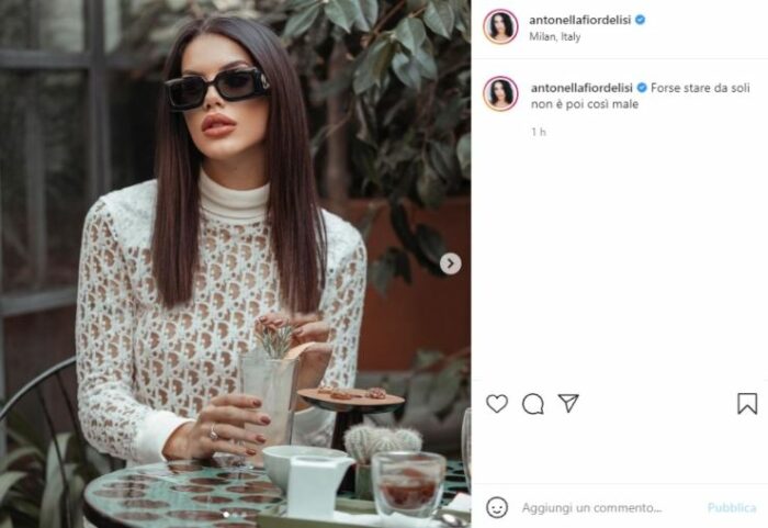 Antonella Fiordelisi post Instagram