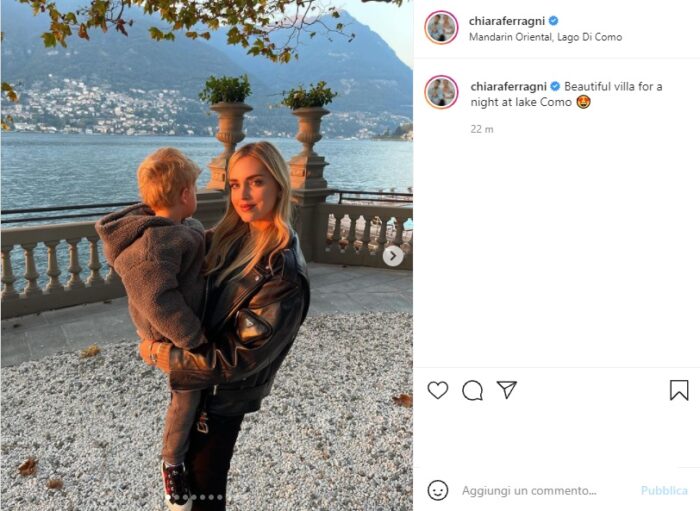 Chiara Ferragni post Instagram