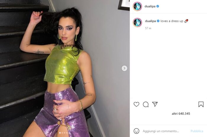 dua lipa post Instagram