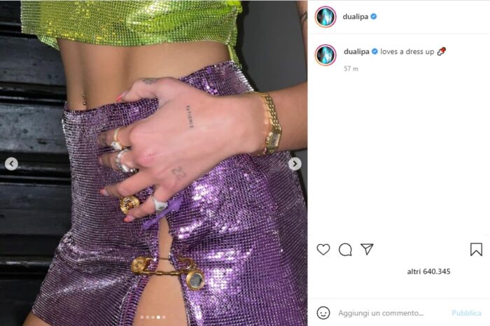 Dua Lipa post Instagram