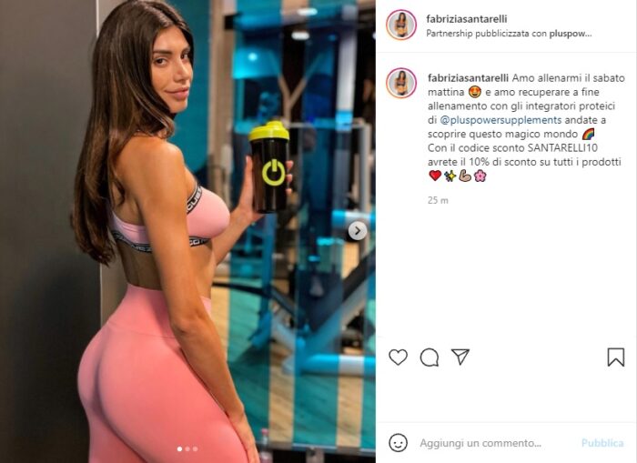 Fabrizia Santarelli post Instagram
