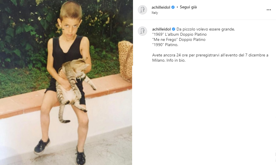 Achille da bambino