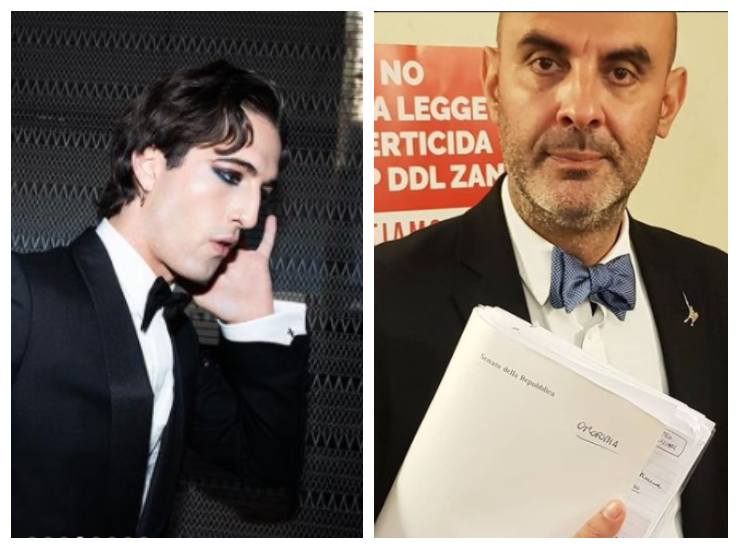 Il frontman contro il leghista