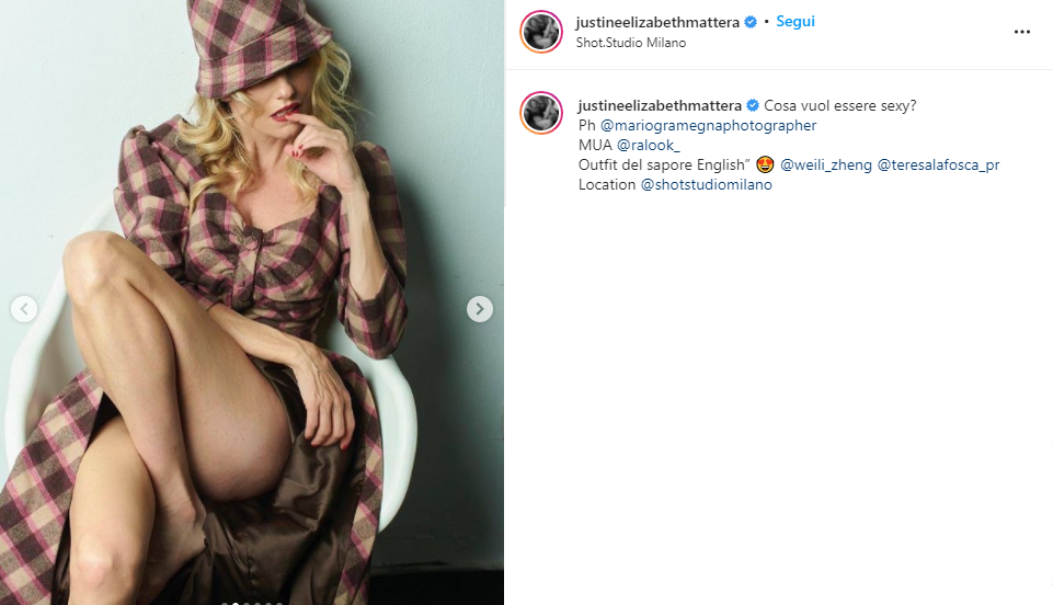 L'abito british di Justine