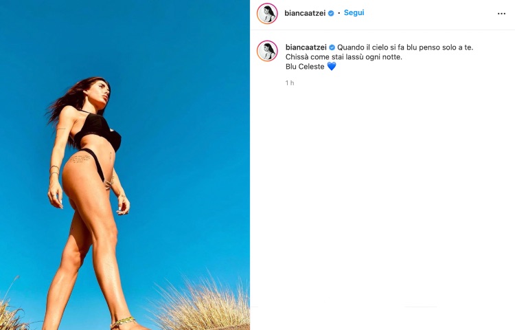 Post Instagram Bianca Atzei
