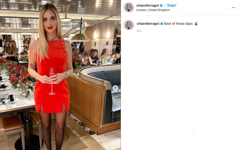 Post Instagram Chiara Ferragni