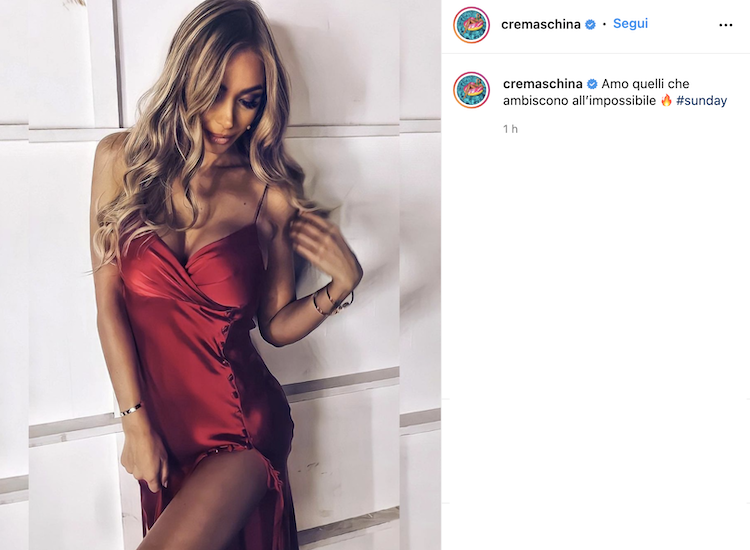 Il post Instagram di Laura Cremaschi