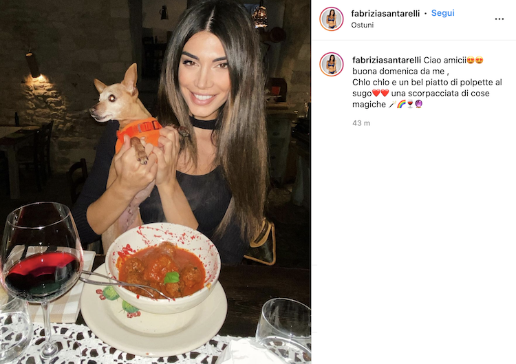 Il post Instagram con le polpette