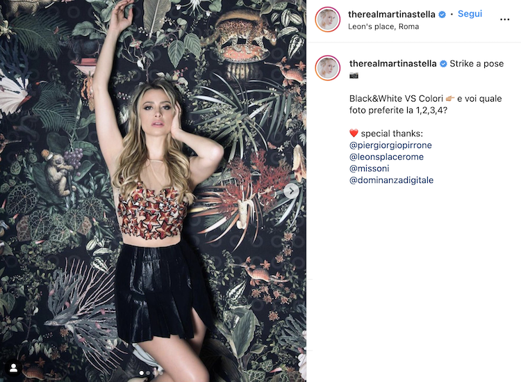 Il post di Martina Stella