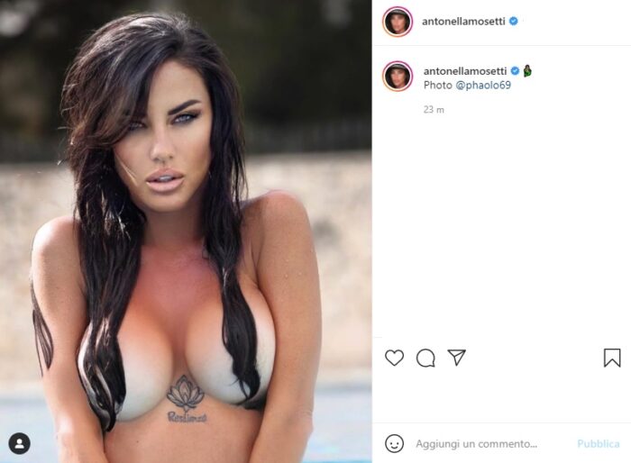 Antonella Mosetti post Instagram