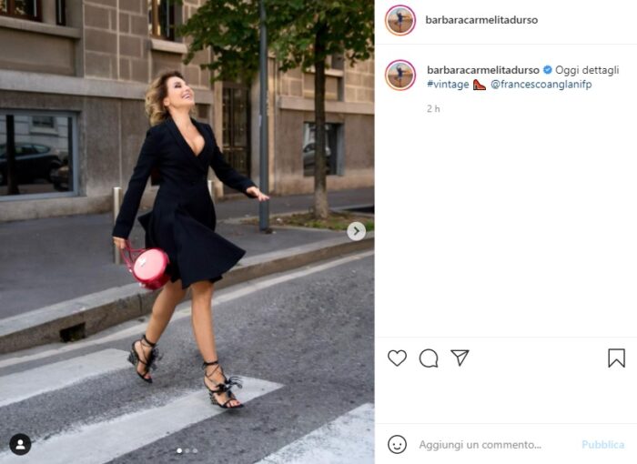 Barbara D'Urso post Instagram 