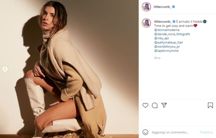 Elisabetta Canalis post Instagram