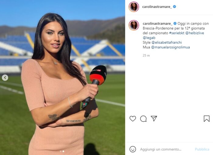 carolina stramare post Instagram