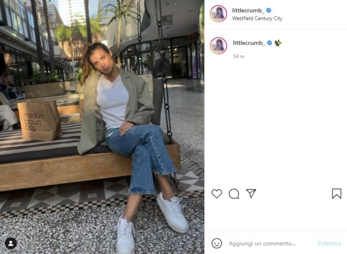 Elisabetta Canalis post Instagram