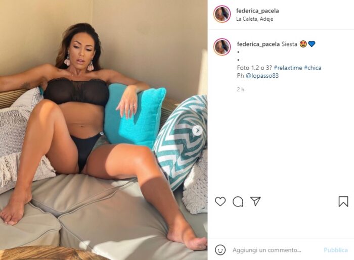Federica Pacela post Instagram