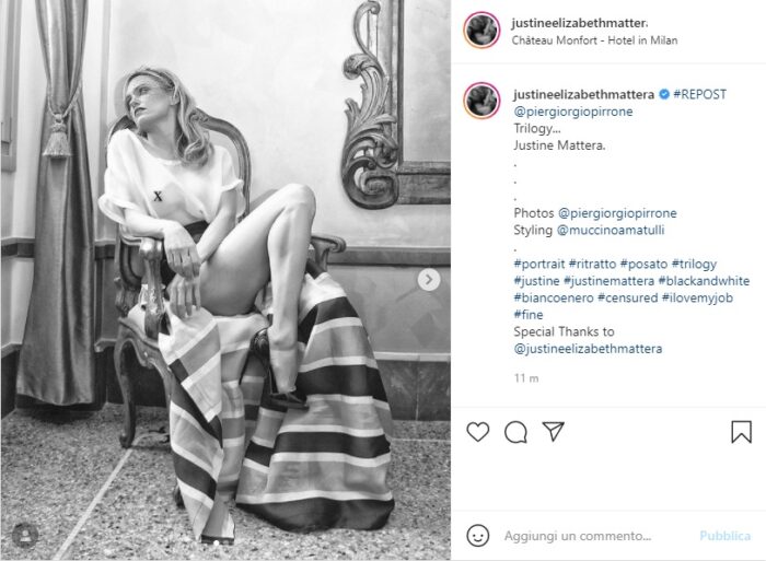 Justine Mattera post Instagram