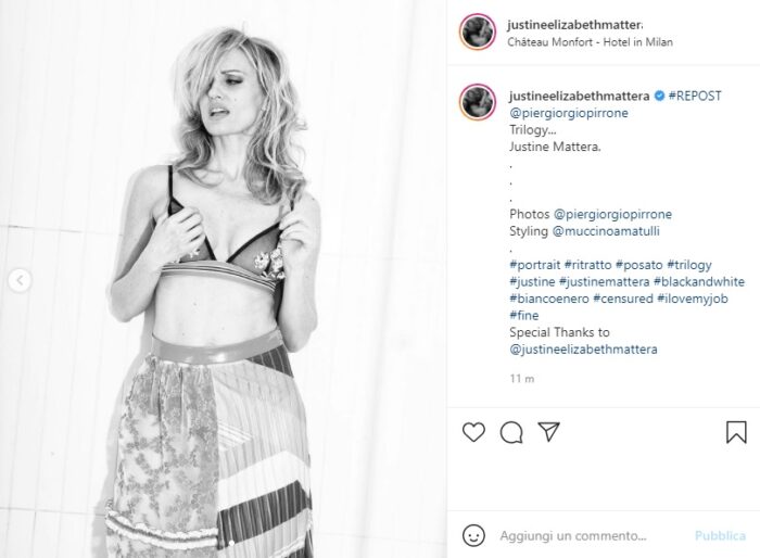 Justine Mattera post Instagram