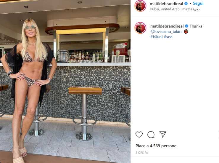 matilde brandi bikini dubai